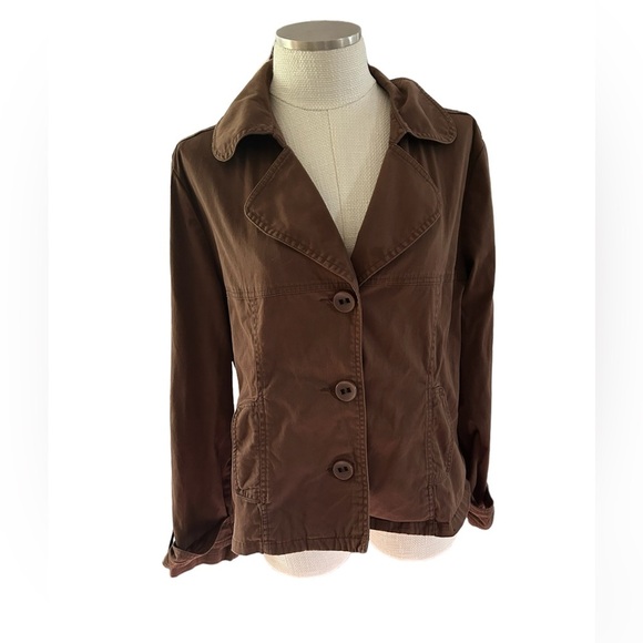AMI Cotton Blend Brown Jacket Size XL - Picture 1 of 6